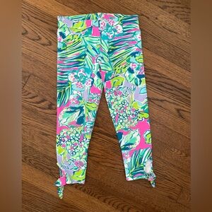 Lily Pulitzer Girls Capri Pants with Tie - Size Large (8 - 10)